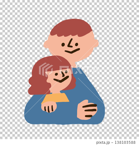父と娘のイラスト 父と娘のイラスト 138103588