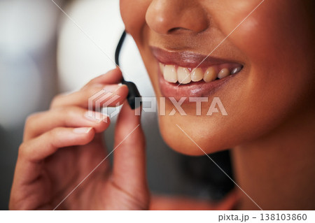 Call center headset, customer service and mouth of person talking, communication and consulting on technical support conversation. Contact us, help desk mic and telemarketing agent on consultation Call center headset, customer service and mouth of person talking, communication and consulting on technical support conversation. Contact us, help desk mic and telemarketing agent on consultation 138103860
