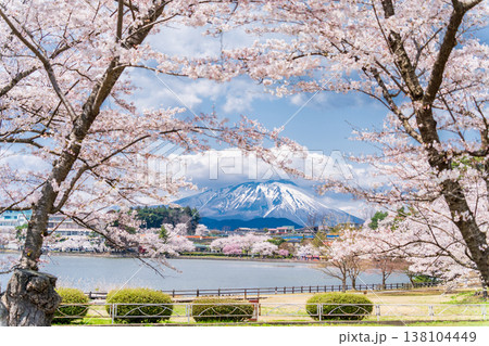 「岩手県」春の高松公園から望む岩手山 盛岡市 「岩手県」春の高松公園から望む岩手山 盛岡市 138104449