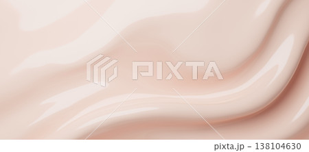 Smooth pink cosmetic cream texture luxury skincare product smear background 3D render Smooth pink cosmetic cream texture luxury skincare product smear background 3D render 138104630