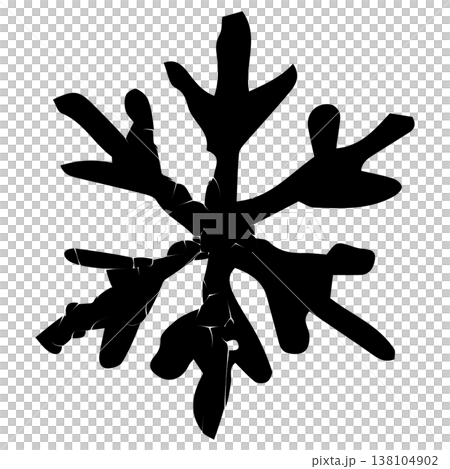 Snowflake icon (winter event) Vector line icon for kindergarten website 138104902