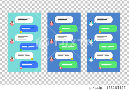 聊天介面和對話氣泡設計 聊天介面和對話氣泡設計 138105125