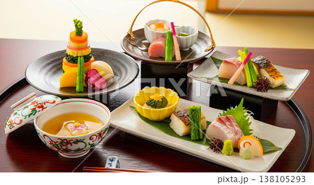 伝統の美味しい懐石料理 138105293