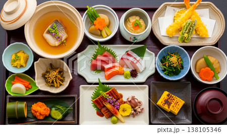 伝統の美味しい懐石料理 138105346