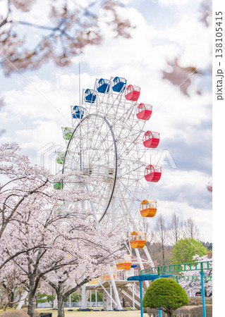 「青森県」八戸公園・子供の国 春の風景　八戸市 138105415