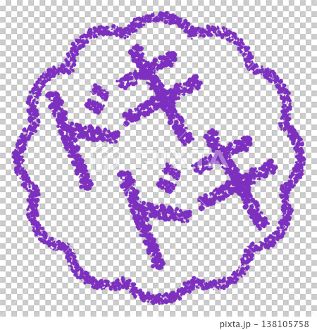 クレヨン素材 手描きのスタンプ風文字 ドキドキ クレヨン素材 手描きのスタンプ風文字 ドキドキ 138105758
