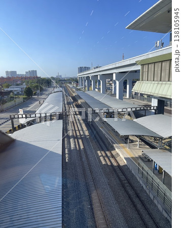 Railway Tracks And Platform View At Kajang KTM Station Selangor Malaysia 138105945