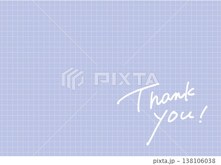 淡いグラデーション背景のThank you文字 138106038