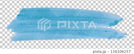 Light blue watercolor background. Artistic hand paint. Isolated on transparent background. 138106257