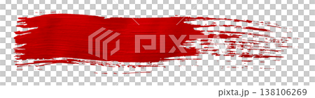 red watercolor background. Artistic hand paint. Isolated on transparent background. 138106269
