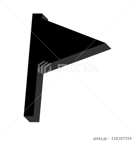 黒い三角旗 138107354
