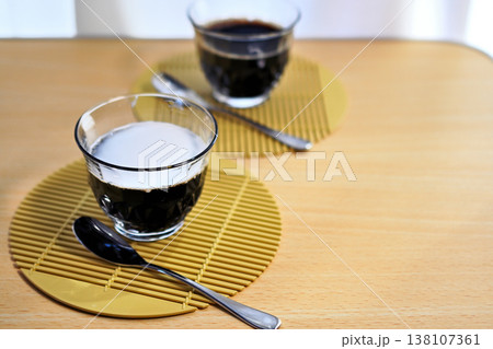 ほどよい苦みが美味しいコーヒーゼリー 138107361