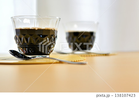 ほどよい苦みが美味しいコーヒーゼリー 138107423