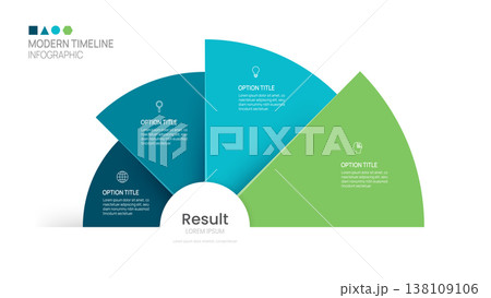Venn diagram infographic chart template for business 4 options presentation and icon elements, 4 steps business success. 138109106