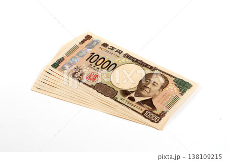 一万円札 紙幣 一万円札 紙幣 138109215