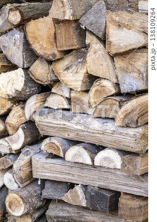 キャンプ場の薪　薪ストーブ　薪　バイオマス 138109264