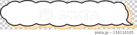Speech bubble with white background, horizontal 2 Speech bubble with white background, horizontal 2 138110105