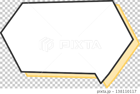 白色背景上的對話氣泡，普普藝術_多邊形 3 138110117