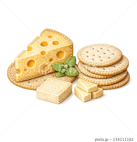 cheese, crackers, cheese platter, snack platter, picnic snack, wine pairing, savory flavor, brunch menu, aesthetic plating, gourmet snack, appetizer set, finger food, outdoor dining, casual meal, food 138111182