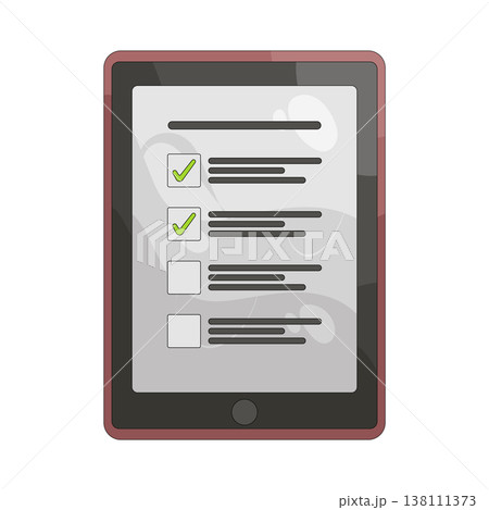 Illustration of online survey Illustration of online survey 138111373