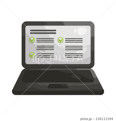 Illustration of online survey  138111394