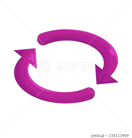 Illustration of sync arrow Illustration of sync arrow 138111409