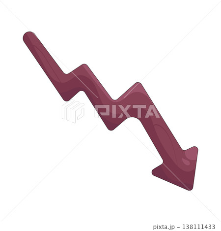 Illustration of arrow pointing down Illustration of arrow pointing down 138111433