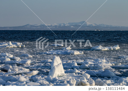 野付の流氷 野付の流氷 138111484