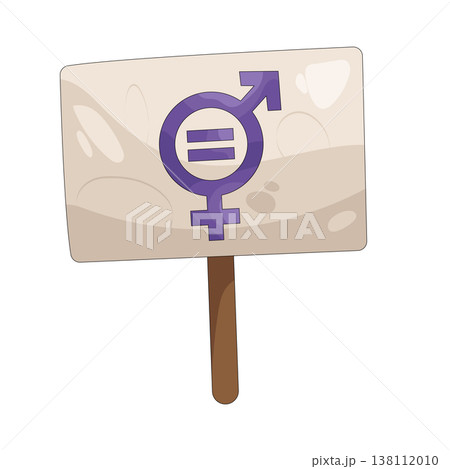 Illustration of gender equality Illustration of gender equality 138112010