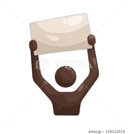 Illustration of protester Illustration of protester 138112019