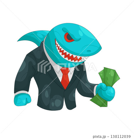 Illustration of loan shark 138112039