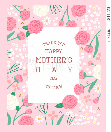 Mother's Day greeting card with roses Mother's Day greeting card with roses 138112236