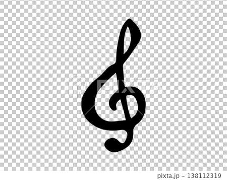 Simple handwritten musical notes 138112319