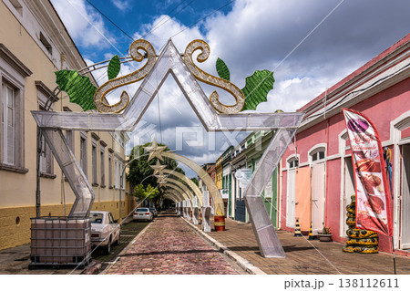Av. Sete de Setembro street in the historic center of Manaus, Am 138112611