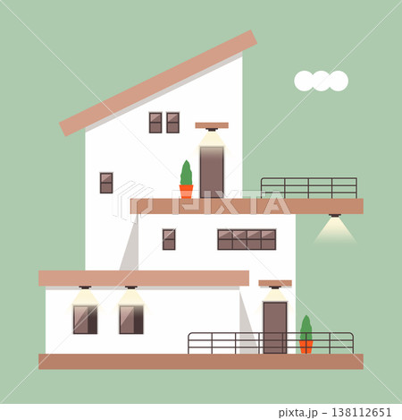 Peaceful contemporary home with balcony 138112651