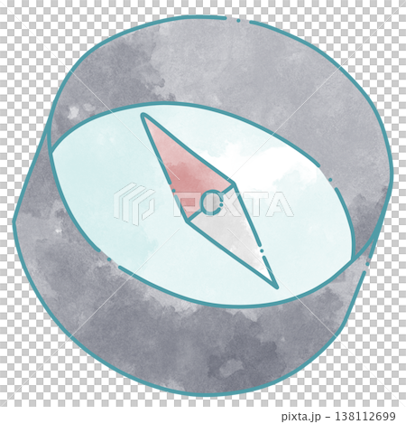 Illustration of a compass with loose lines Illustration of a compass with loose lines 138112699