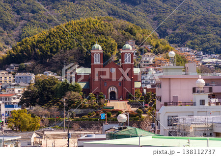 高台から見下ろす浦上天主堂 138112737