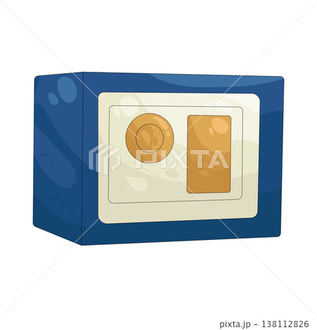 Illustration of safe box 138112826