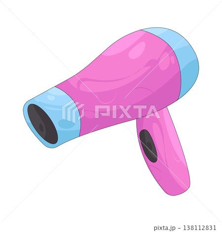 Illustration of hair dryer 138112831