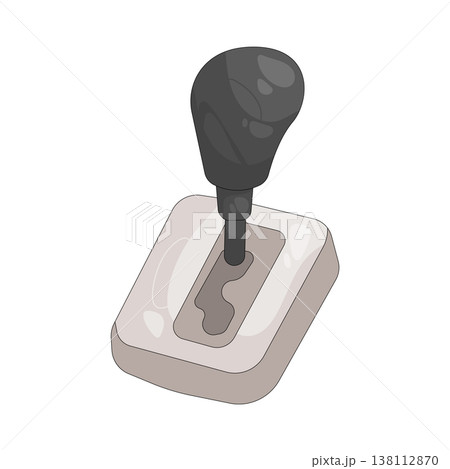 Illustration of gear shift Illustration of gear shift 138112870