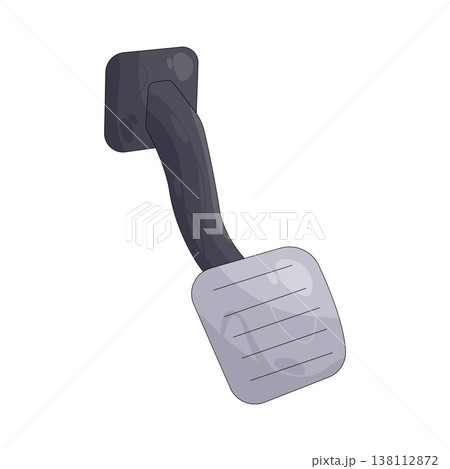 Illustration of car pedal 138112872