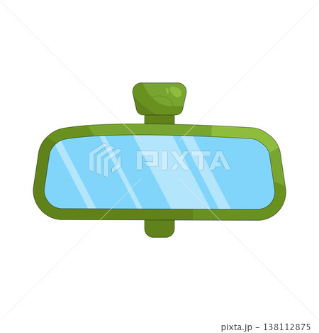 Illustration of car rearview mirror Illustration of car rearview mirror 138112875