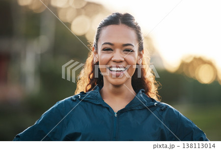 Woman coach, sports and portrait in field, smile and excited for teaching, fitness and wellness in summer. Training mentor, happy and outdoor for exercise, workout or athlete development in sunshine Woman coach, sports and portrait in field, smile and excited for teaching, fitness and wellness in summer. Training mentor, happy and outdoor for exercise, workout or athlete development in sunshine 138113014