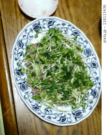 家庭料理　豚肉の冷しゃぶ 138113436