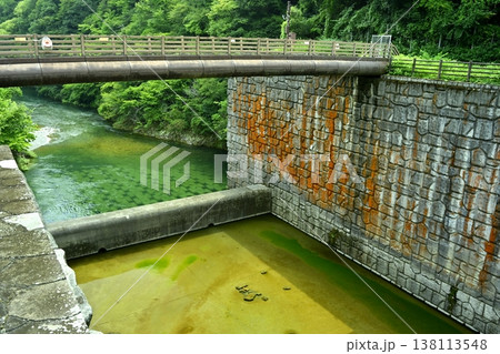神奈川県相模原の宮ヶ瀬副ダムの石小屋ダム 138113548