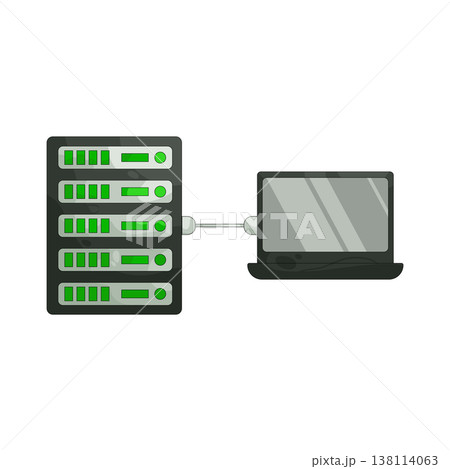 Illustration of Server rack Illustration of Server rack 138114063