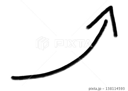 手描きの黒い矢印のアイコン 手描きの黒い矢印のアイコン 138114593