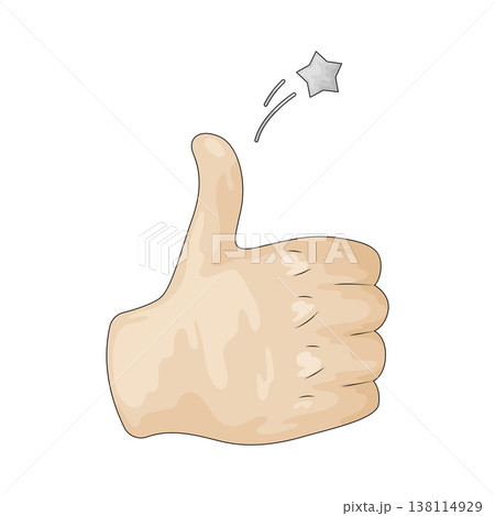 Illustration of Thumbs up Illustration of Thumbs up 138114929