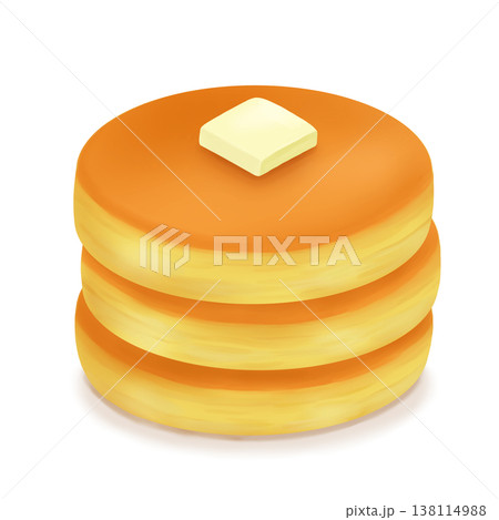 ホットケーキ（パンケーキ）バター 138114988