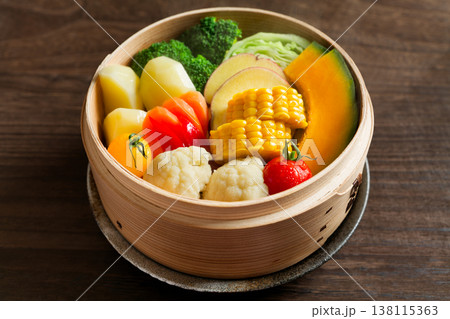野菜のせいろ蒸し 野菜のせいろ蒸し 138115363